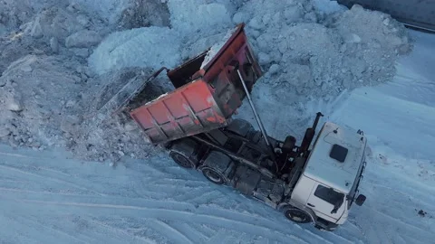 Snow removal in the city Stock Footage 148920520