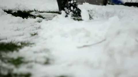 Snow removal. Stock Footage 36479132