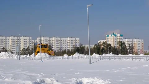 Snow removal. Stock Footage 172543933