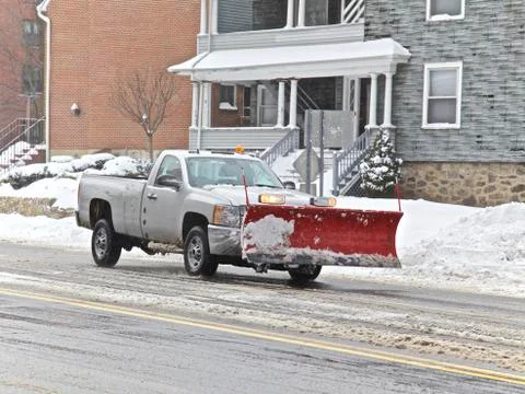 Snow removal 스톡 사진