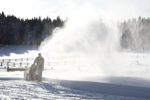 Snow removal Stock Photos