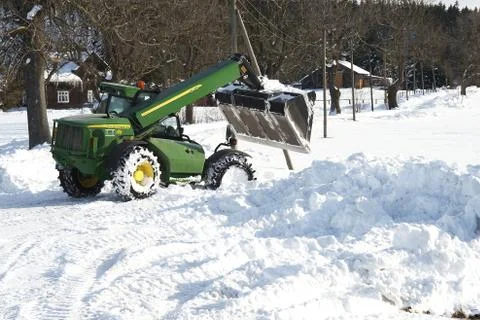 Snow removal Stock Photos