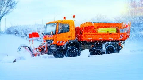 Snow removal Stock Photos