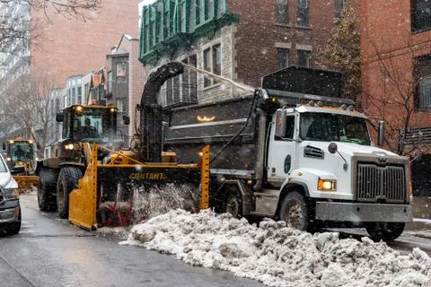 Snow removal Stock Photos
