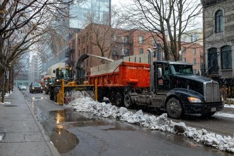 Snow removal Stock Photos