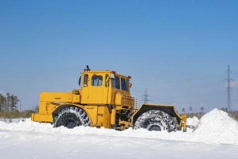Snow removal. Stock Photos