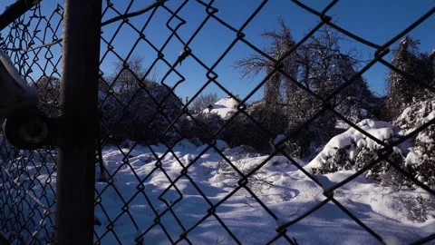 Snow removal in a snowy Stock Footage 327389242