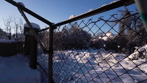 Snow removal in a snowy Stock Footage 327389332