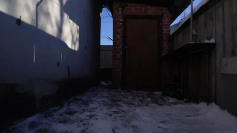 Snow removal in a snowy 스톡 동영상 327389360