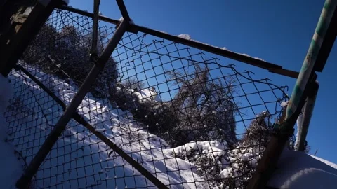 Snow removal in a snowy Stock Footage 327389457