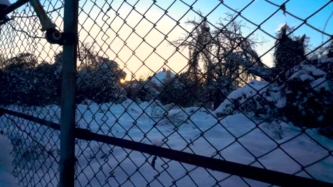 Snow removal in a snowy Stock Footage 327391688