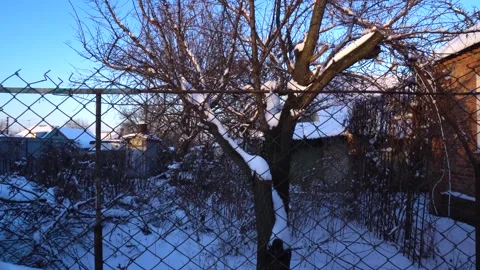 Snow removal in a snowy Video stock 327391754