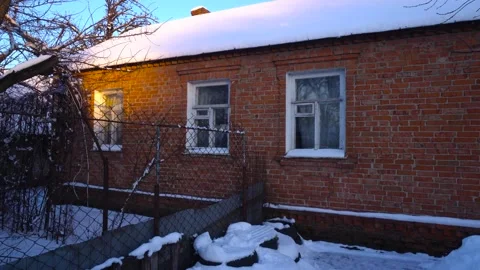 Snow removal in a snowy Stock Footage 327391853