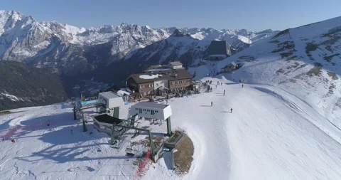 Snow Resort Mountain Video stock 218646061