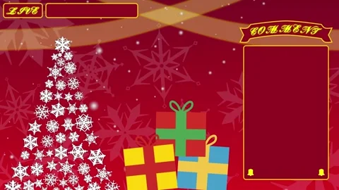 Snow right christmas Looping streaming background. 1080p Stock Footage 258881364