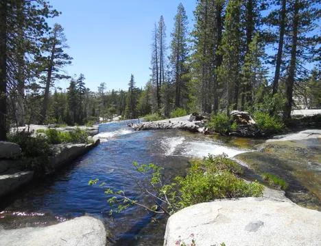 Snow river Stock Photos