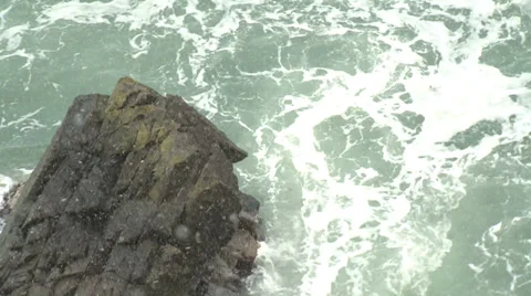 Snow rocks Stock Footage 32138015