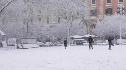 Snow in Rome Stock Photos