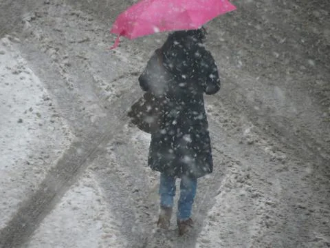 Snow in Rome Stock Photos