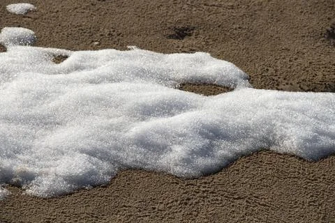 Snow in the sand Stock Photos