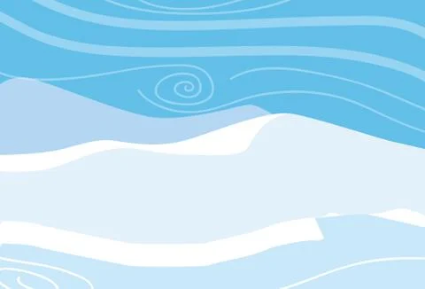 Snow scape scene icon Stock Illustration