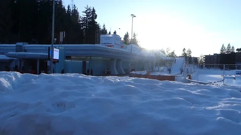 SNOW SCENE Stock Footage 121858767