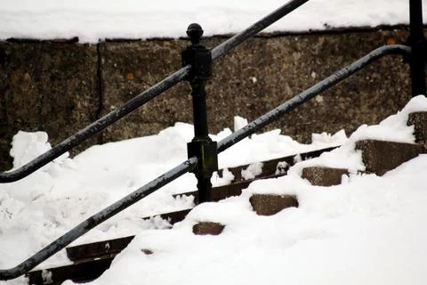 Snow scene Stock Photos