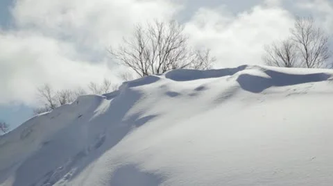Snow scene time lapse clouds 스톡 동영상 10811813