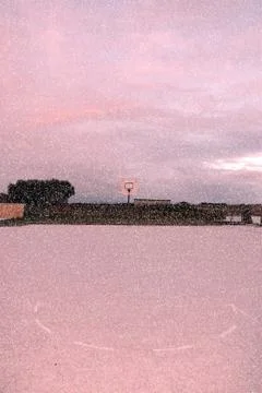 Snow on the school playground Stock Photos