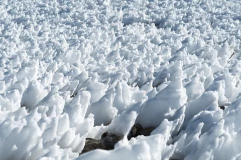 Snow Sculptures Stock Photos