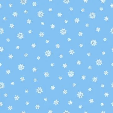 Snow seamless pattern background Stock Illustration