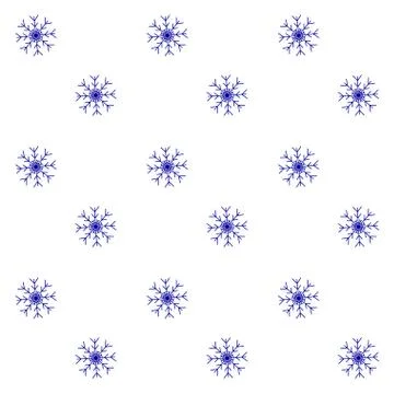 Snow seamless pattern blue white background Stock Illustration