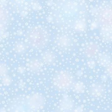 Snow seamless pattern Christmas Winter holiday background Illustrazione stock