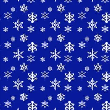 Snow seamless pattern . Stock Illustration