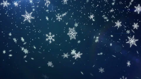 Snow Shape Loop Blue background 4K Resolution Ultra HD Stock Footage 39840349