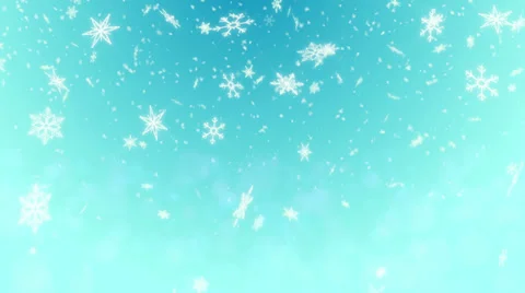 Snow Shape Loop Light Blue background  4K Resolution Ultra HD Stock Footage 39844487