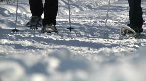 Snow shoe 03 Stock Footage 36622455