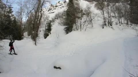 Snow shoeing Video stock 20614313