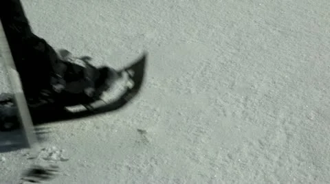 Snow shoers walking. Stock Footage 10864913