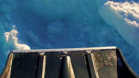 Snow shovel Stock Footage 71690395