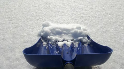 Snow Shovel view Stock Footage 148181786