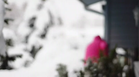 Snow shoveling Vídeo Stock 637679