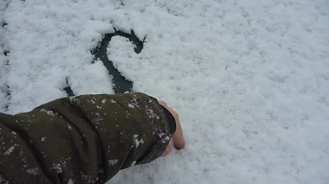 Snow Sign 2 Stock Footage 7542169