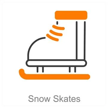 Snow Skates Stock Illustration