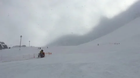 Snow at Ski Resort Stock Footage 59894044