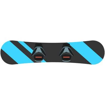 Snow ski snowboard vector isolated on white background Stock Illustration