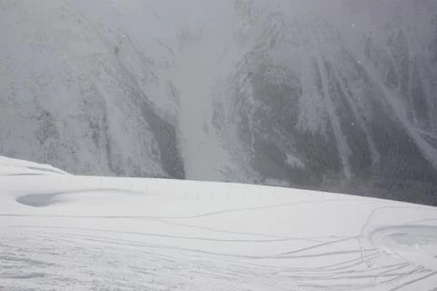 Snow slope Foto stock
