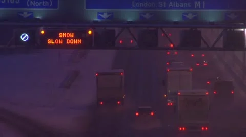 Snow Slow Down Stock Footage 12149741