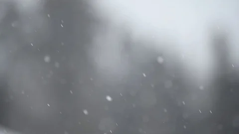 Snow in slow motion loop Stock Footage