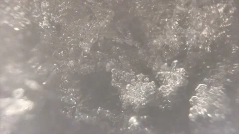 Snow snowflakes, close-up Stock Footage 86955181
